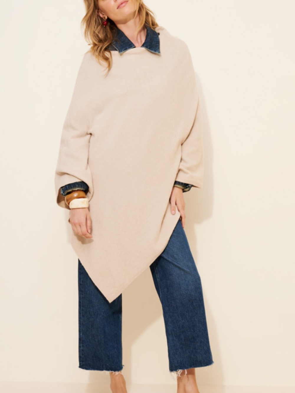 Lightweight Poncho Sweater